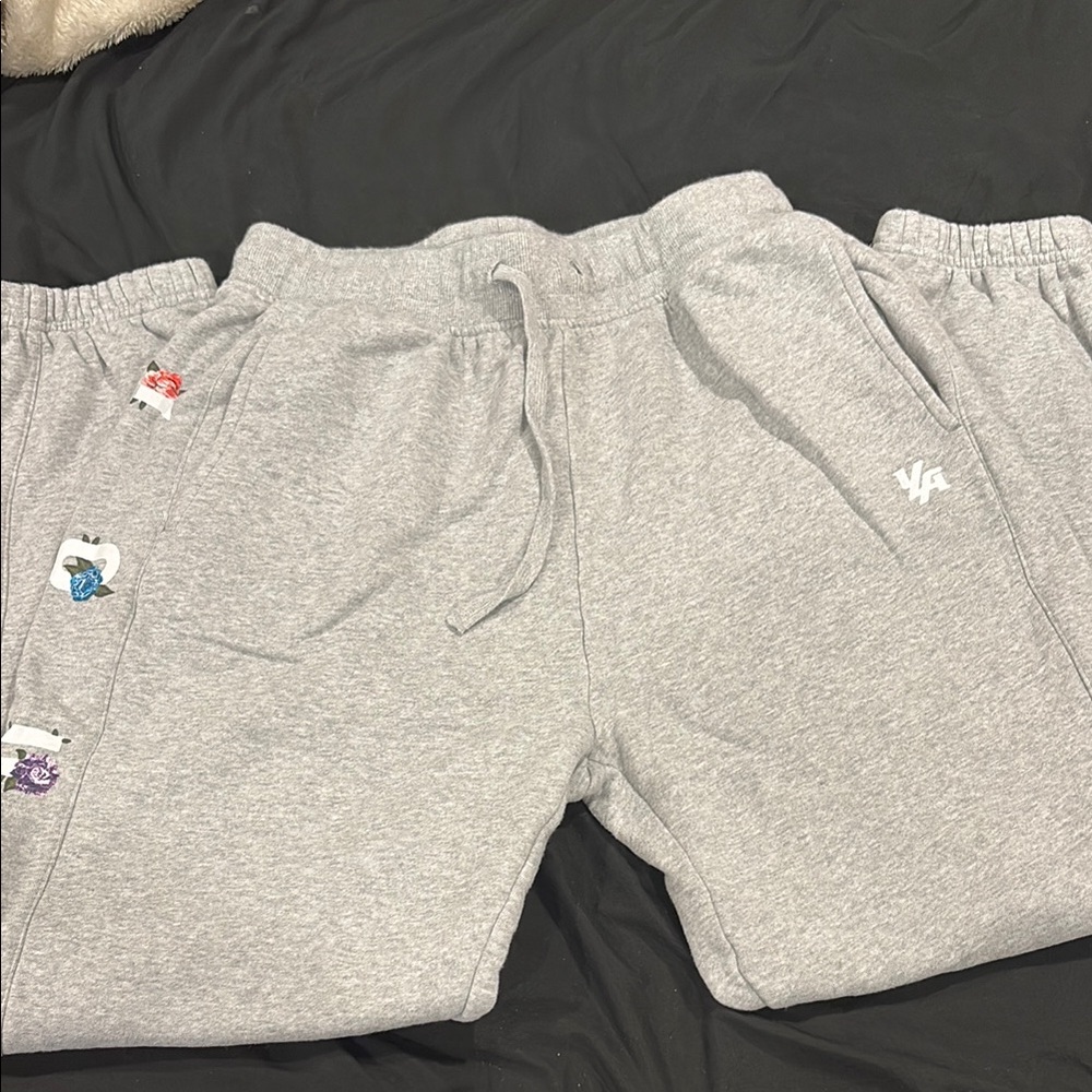 YoungLA Gray Sweatpants Comfortable Athletic Joggers